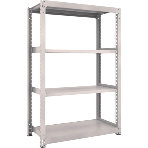 トラスコ中山 TRUSCO スチールラック M3型 W1200×D571×H1800 4段 単体 ネオグレー(ご注文単位1台)【直送品】