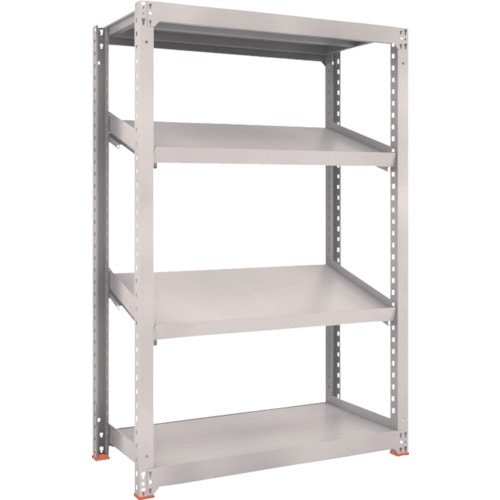 トラスコ中山 TRUSCO スチールラック M3型中量棚 1200X571XH1800 4段 傾斜2段(ご注文単位1台)【直送品】