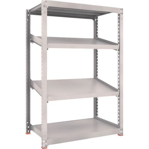 トラスコ中山 TRUSCO スチールラック M3型中量棚 1200X721XH1800 4段 傾斜2段(ご注文単位1台)【直送品】