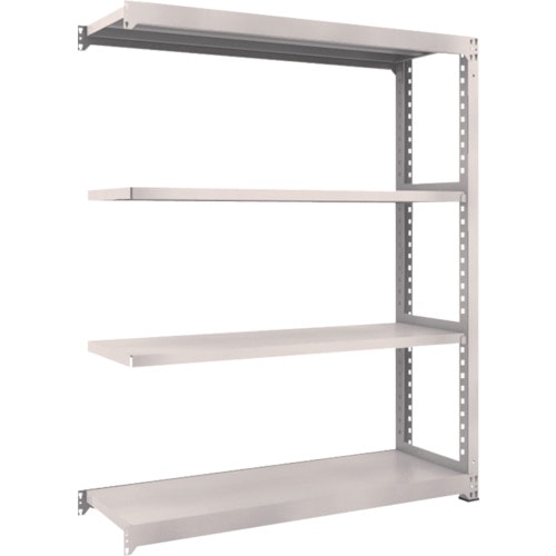 トラスコ中山 TRUSCO スチールラック M3型 W1500×D471×H1800 4段 連結 ネオグレー（ご注文単位1台）【直送品】