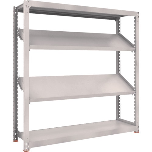 トラスコ中山 TRUSCO スチールラック M3型中量棚 1800X471XH1800 4段 傾斜2段(ご注文単位1台)【直送品】