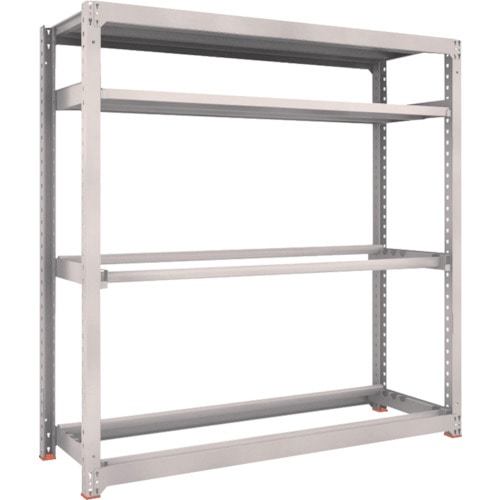 トラスコ中山 TRUSCO スチールラック M3型中量棚 1800X571XH1800 棚板2段+タイヤ2段(ご注文単位1台)【直送品】