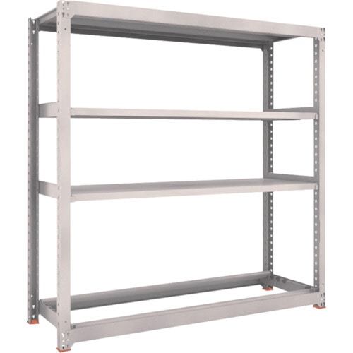 トラスコ中山 TRUSCO スチールラック M3型中量棚 1800X571XH1800 棚板3段+タイヤ1段(ご注文単位1台)【直送品】