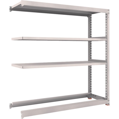 トラスコ中山 TRUSCO スチールラック M3型中量棚 1800X571XH1800 棚板3段+タイヤ1段 連結(ご注文単位1台)【直送品】