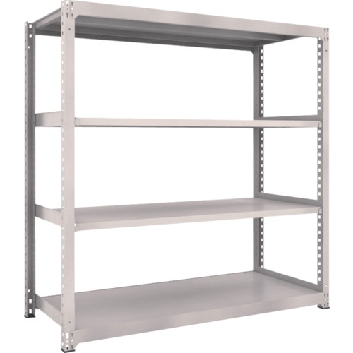 トラスコ中山 TRUSCO スチールラック M3型 W1800×D721×H1800 4段 単体 ネオグレー(ご注文単位1台)【直送品】