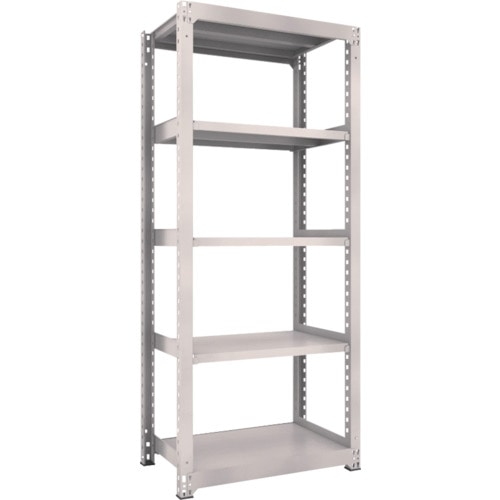 トラスコ中山 TRUSCO スチールラック M3型中量棚 900X571XH2100 5段 単体 ネオグレー(ご注文単位1台)【直送品】