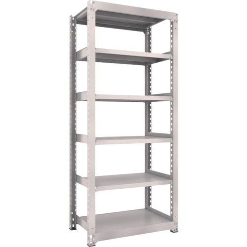 トラスコ中山 TRUSCO スチールラック M3型 W900×D571×H2100 6段 単体 ネオグレー(ご注文単位1台)【直送品】
