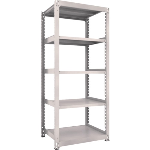 トラスコ中山 TRUSCO スチールラック M3型中量棚 900X721XH2100 5段 単体 ネオグレー(ご注文単位1台)【直送品】