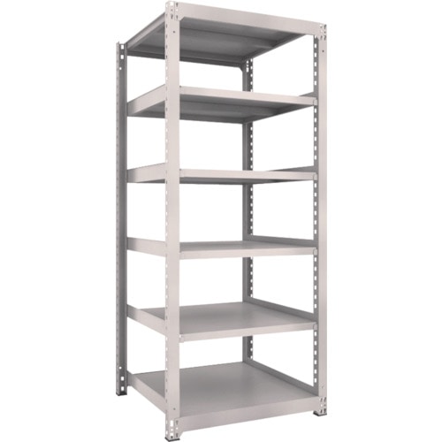 トラスコ中山 TRUSCO スチールラック M3型 W900×D921×H2100 6段 単体 ネオグレー(ご注文単位1台)【直送品】
