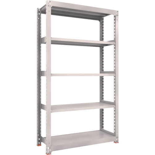 トラスコ中山 TRUSCO スチールラック M3型中量棚 1200X471XH2100 5段 単体 ネオグレー(ご注文単位1台)【直送品】