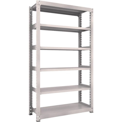 トラスコ中山 TRUSCO スチールラック M3型 W1200×D471×H2100 6段 単体 ネオグレー(ご注文単位1台)【直送品】