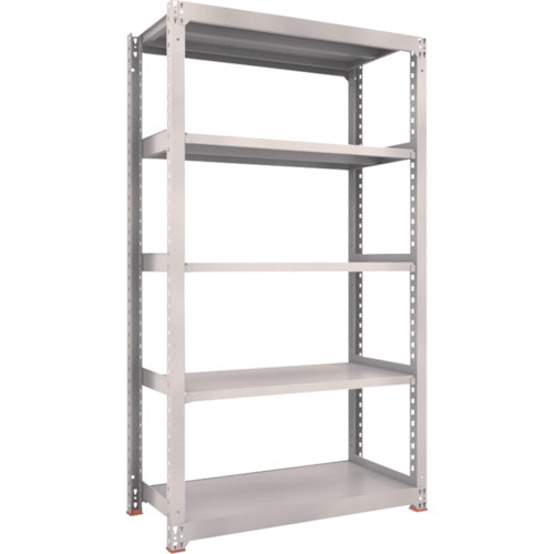 トラスコ中山 TRUSCO スチールラック M3型中量棚 1200X571XH2100 5段 単体 ネオグレー(ご注文単位1台)【直送品】