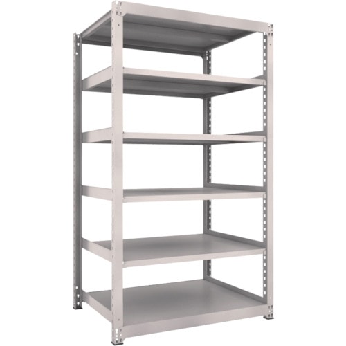 トラスコ中山 TRUSCO スチールラック M3型 W1200×D921×H2100 6段 単体 ネオグレー(ご注文単位1台)【直送品】