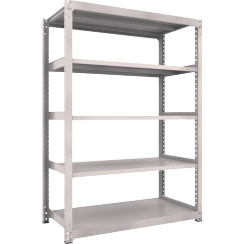 トラスコ中山 TRUSCO スチールラック M3型中量棚 1500X721XH2100 5段 単体 ネオグレー(ご注文単位1台)【直送品】