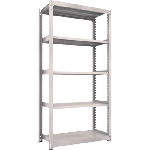 トラスコ中山 TRUSCO スチールラック M3型中量棚 1200X571XH2400 5段 単体 ネオグレー（ご注文単位1台）【直送品】