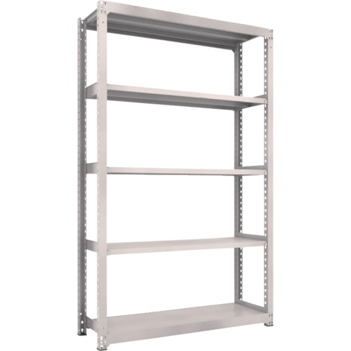 トラスコ中山 TRUSCO スチールラック M3型中量棚 1500X471XH2400 5段 単体 ネオグレー(ご注文単位1台)【直送品】
