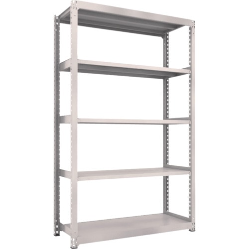 トラスコ中山 TRUSCO スチールラック M3型中量棚 1500X571XH2400 5段 単体 ネオグレー(ご注文単位1台)【直送品】