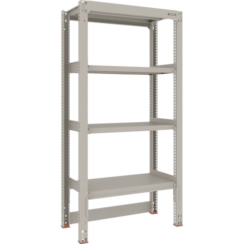 トラスコ中山 TRUSCO スチールラック M3型中量棚 台車天板収納型 W900XD471XH1800 4段 単体(ご注文単位1セット)【直送品】