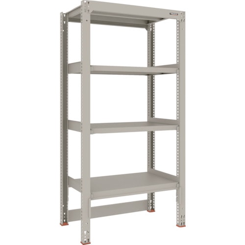 トラスコ中山 TRUSCO スチールラック M3型中量棚 台車天板収納型 W900XD571XH1800 4段 単体(ご注文単位1セット)【直送品】