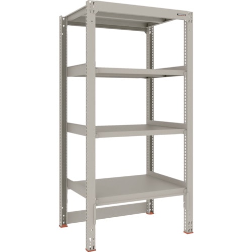 トラスコ中山 TRUSCO スチールラック M3型中量棚 台車天板収納型 H1800XW900XD721 4段 単体(ご注文単位1セット)【直送品】