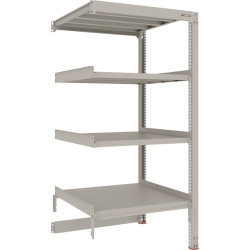 トラスコ中山 TRUSCO スチールラック M3型中量棚 台車天板収納型 H1800XW900XD921 4段 連結(ご注文単位1セット)【直送品】