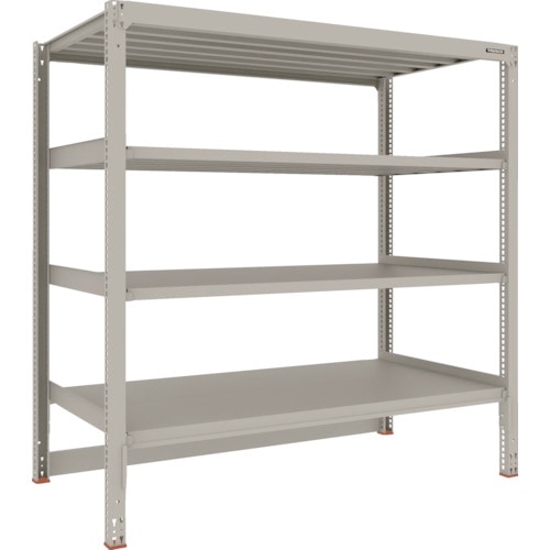 トラスコ中山 TRUSCO スチールラック M3型中量棚 台車天板収納型 H1800XW1800XD921 4段 単体(ご注文単位1セット)【直送品】