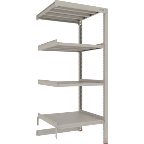 トラスコ中山 TRUSCO スチールラック M3型中量棚 台車天板収納型 H2100XW900XD921 4段 連結(ご注文単位1セット)【直送品】