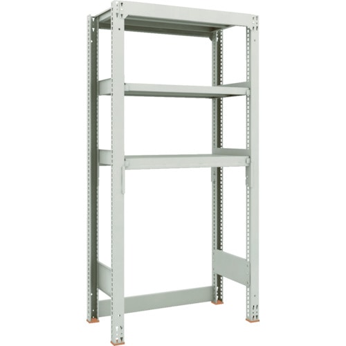 トラスコ中山 TRUSCO スチールラック M3型中量棚 下段開放型 W900XD471XH1800 3段 単体(ご注文単位1セット)【直送品】