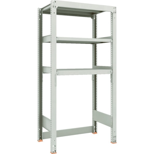 トラスコ中山 TRUSCO スチールラック M3型中量棚 下段開放型 W900XD571XH1800 3段 単体(ご注文単位1セット)【直送品】
