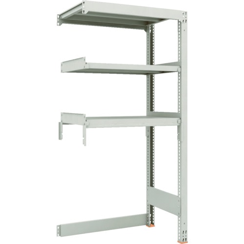 トラスコ中山 TRUSCO スチールラック M3型中量棚 下段開放型 W900XD571XH1800 3段 連結(ご注文単位1セット)【直送品】