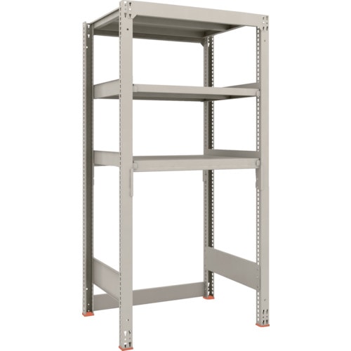 トラスコ中山 TRUSCO スチールラック M3型中量棚 下段開放型 H1800XW900XD721 3段 単体(ご注文単位1セット)【直送品】