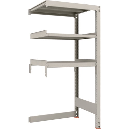 トラスコ中山 TRUSCO スチールラック M3型中量棚 下段開放型 H1800XW900XD721 3段 連結(ご注文単位1セット)【直送品】