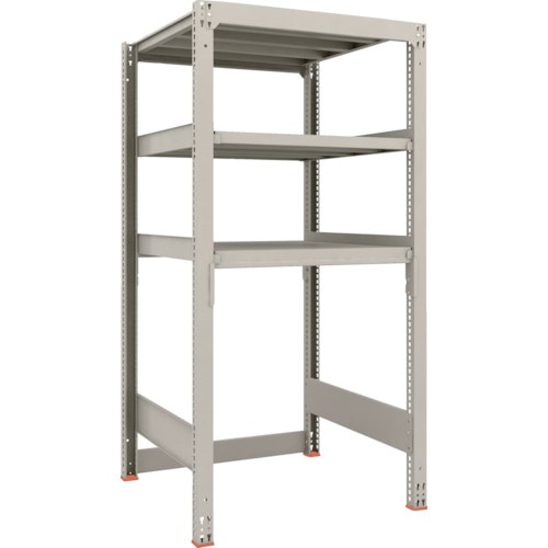 トラスコ中山 TRUSCO スチールラック M3型中量棚 下段開放型 H1800XW900XD921 3段 単体(ご注文単位1セット)【直送品】