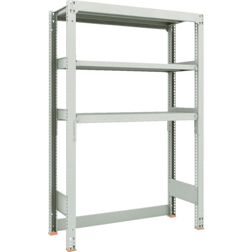 トラスコ中山 TRUSCO スチールラック M3型中量棚 下段開放型 W1200XD471XH1800 3段 単体(ご注文単位1セット)【直送品】