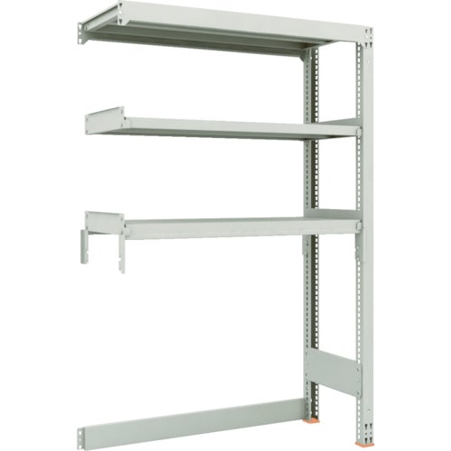 トラスコ中山 TRUSCO スチールラック M3型中量棚 下段開放型 W1200XD471XH1800 3段 連結(ご注文単位1セット)【直送品】