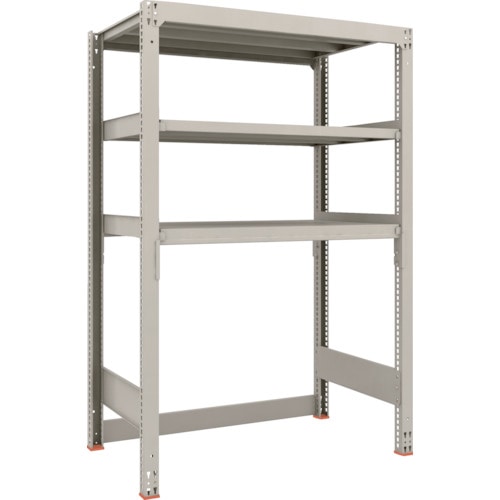 トラスコ中山 TRUSCO スチールラック M3型中量棚 下段開放型 H1800XW1200XD721 3段 単体(ご注文単位1セット)【直送品】