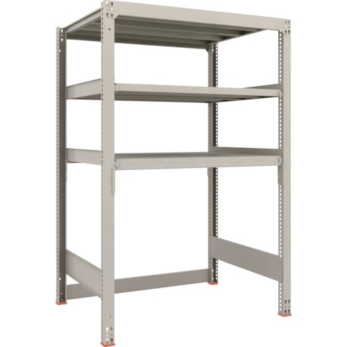 トラスコ中山 TRUSCO スチールラック M3型中量棚 下段開放型 H1800XW1200XD921 3段 単体(ご注文単位1セット)【直送品】