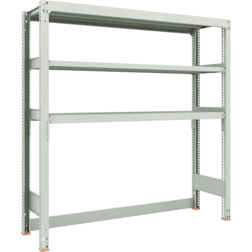 トラスコ中山 TRUSCO スチールラック M3型中量棚 下段開放型 W1500XD471XH1800 3段 単体(ご注文単位1セット)【直送品】