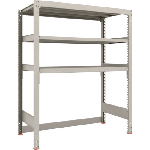 トラスコ中山 TRUSCO スチールラック M3型中量棚 下段開放型 H1800XW1500XD721 3段 単体(ご注文単位1セット)【直送品】