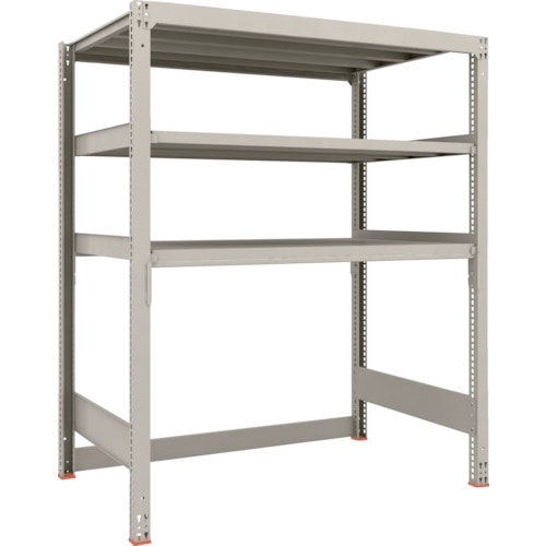 トラスコ中山 TRUSCO スチールラック M3型中量棚 下段開放型 H1800XW1500XD921 3段 単体(ご注文単位1セット)【直送品】