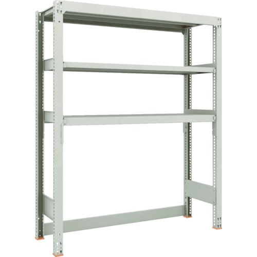 トラスコ中山 TRUSCO スチールラック M3型中量棚 下段開放型 W1800XD471XH1800 3段 単体(ご注文単位1セット)【直送品】