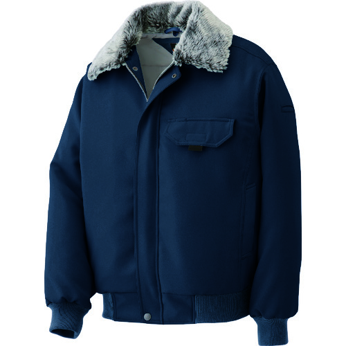 トラスコ中山 ミドリ安全 防寒 ソフトパイロトジャンパー ネイビー LL(ご注文単位1着)【直送品】