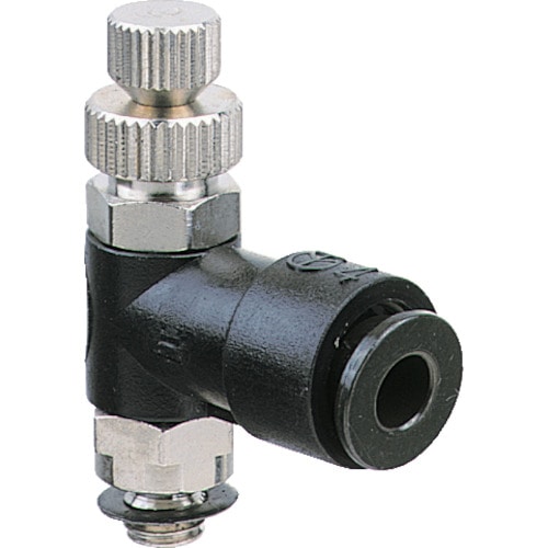 トラスコ中山 チヨダ ミニスピードコントローラα メーターアウト4mm・M5×0.8(ご注文単位1個)【直送品】