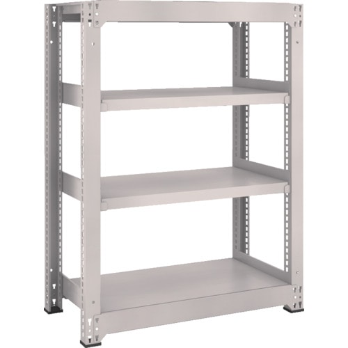 トラスコ中山 TRUSCO スチールラック M5型 W900×D471×H1200 4段 単体 ネオグレー(ご注文単位1台)【直送品】