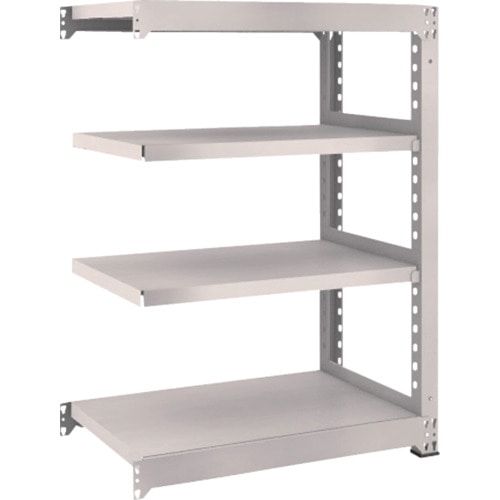 トラスコ中山 TRUSCO スチールラック M5型 W900×D571×H1200 4段 連結 ネオグレー(ご注文単位1台)【直送品】