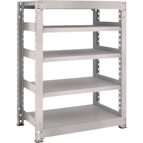 トラスコ中山 TRUSCO スチールラック M5型 W900×D571×H1200 5段 単体 ネオグレー(ご注文単位1台)【直送品】