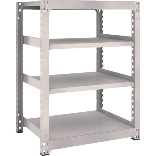 トラスコ中山 TRUSCO スチールラック M5型 W900×D721×H1200 4段 単体 ネオグレー(ご注文単位1台)【直送品】