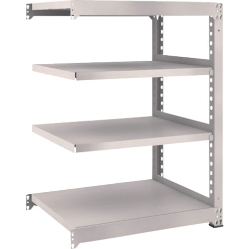 トラスコ中山 TRUSCO スチールラック M5型 W900×D721×H1200 4段 連結 ネオグレー(ご注文単位1台)【直送品】