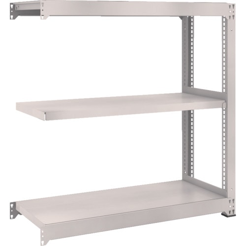 トラスコ中山 TRUSCO スチールラック M5型中量棚 1200X471XH1200 3段 連結 ネオグレー(ご注文単位1台)【直送品】