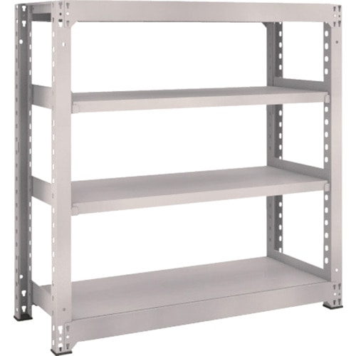 トラスコ中山 TRUSCO スチールラック M5型 W1200×D471×H1200 4段 単体 ネオグレー(ご注文単位1台)【直送品】